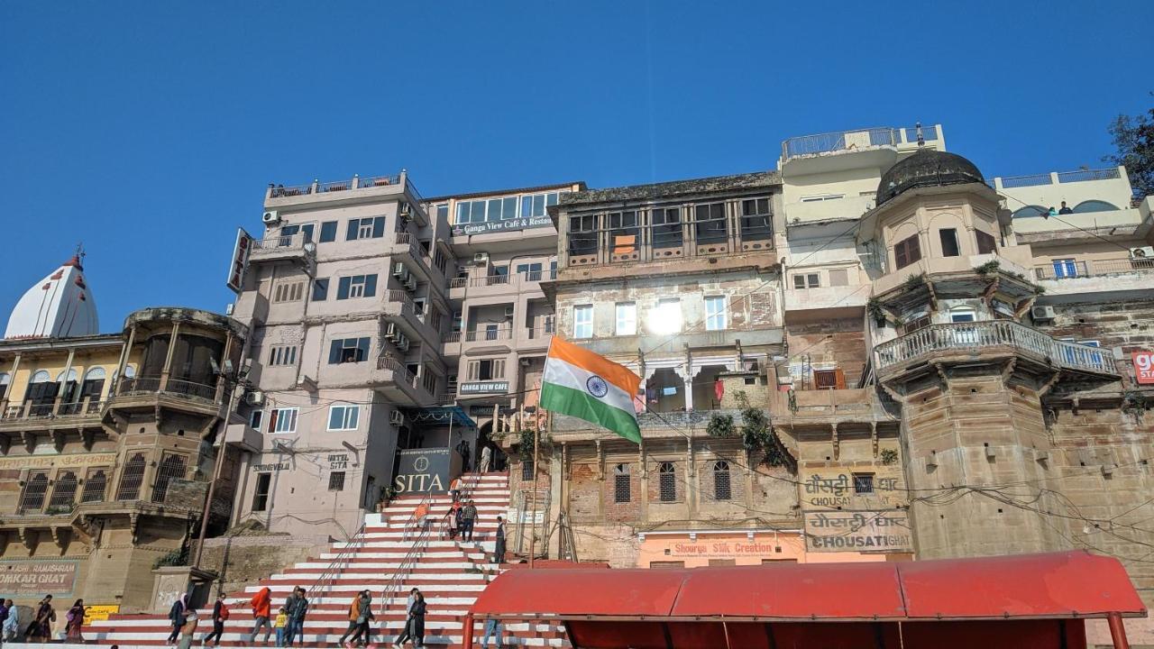 Hotel Sita Palace On Heritage Ghats Of Benaras Varanasi Exterior foto